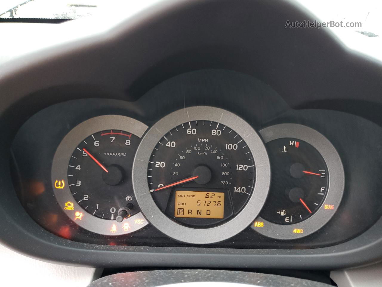 2007 Toyota Rav4  Черный vin: JTMBD33V075116995