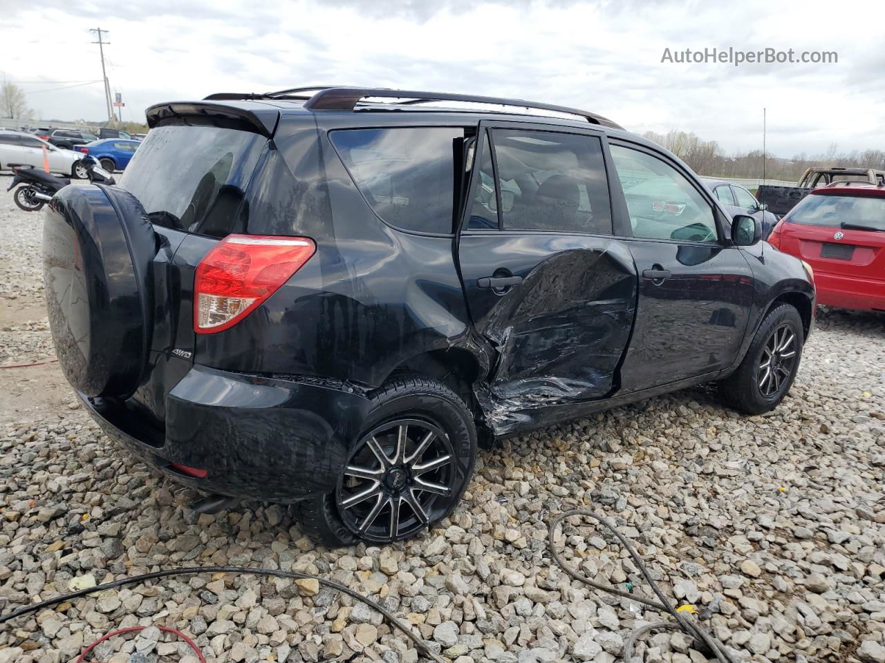 2007 Toyota Rav4  Черный vin: JTMBD33V075116995