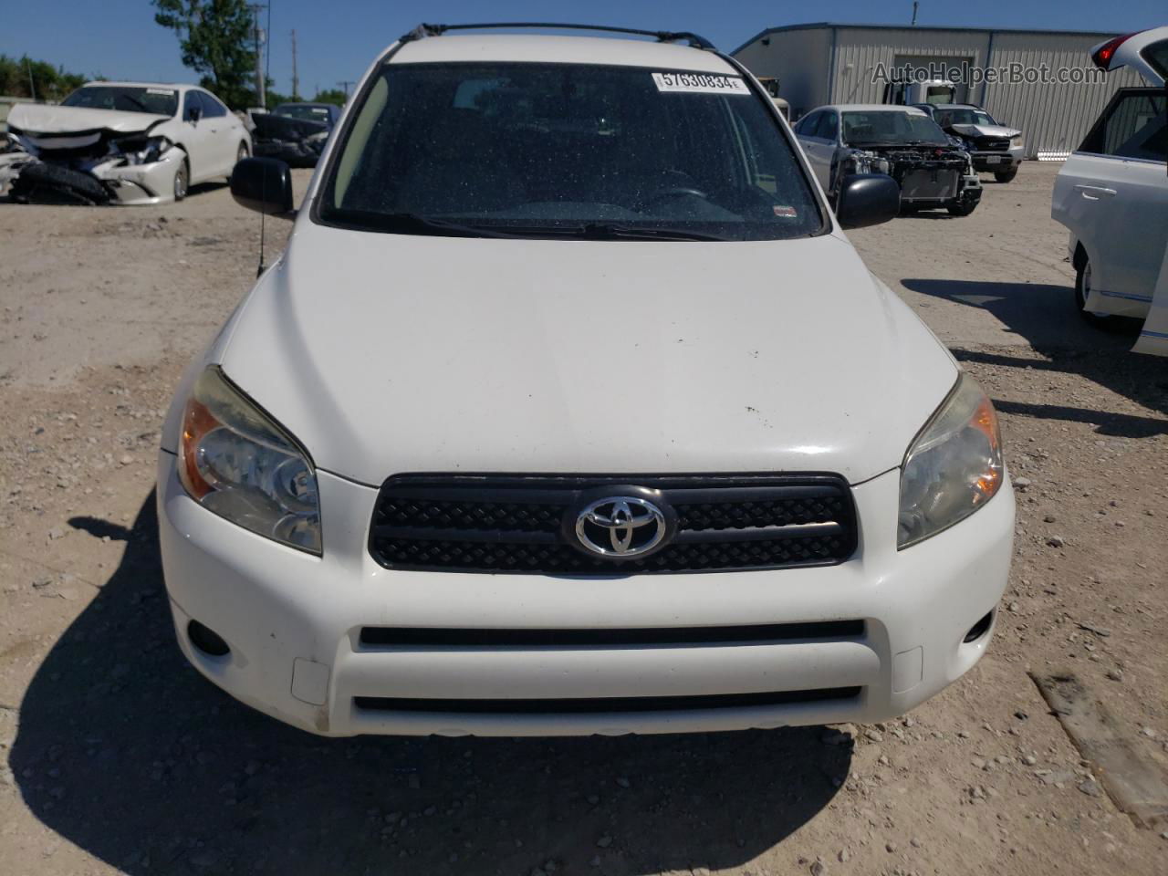 2007 Toyota Rav4  White vin: JTMBD33V076039779