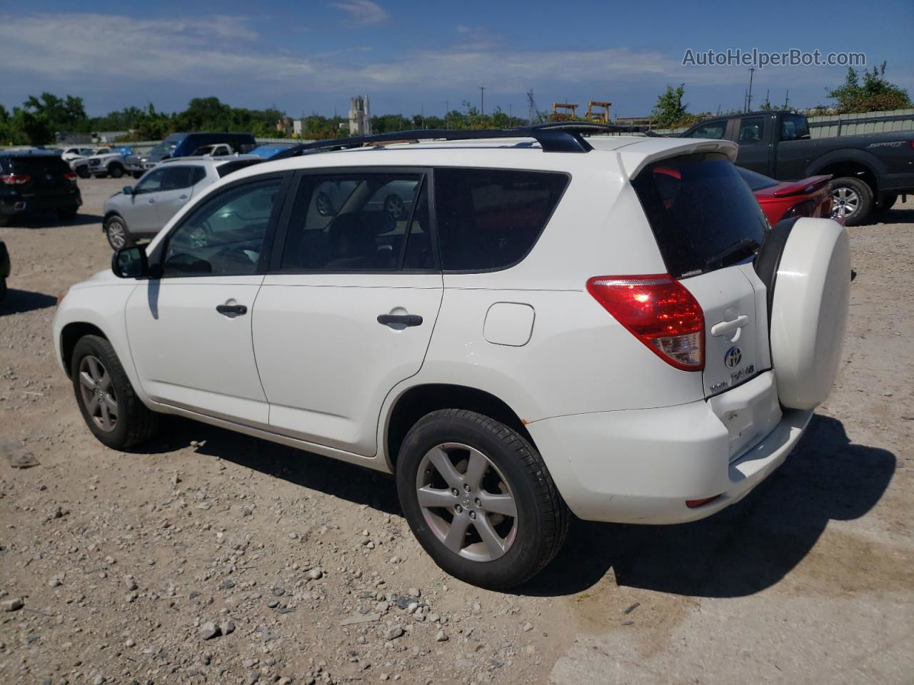 2007 Toyota Rav4  White vin: JTMBD33V076039779