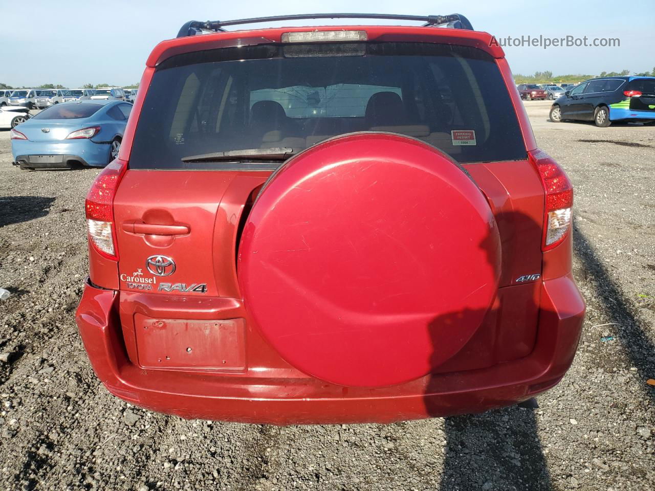 2007 Toyota Rav4  Red vin: JTMBD33V375121530