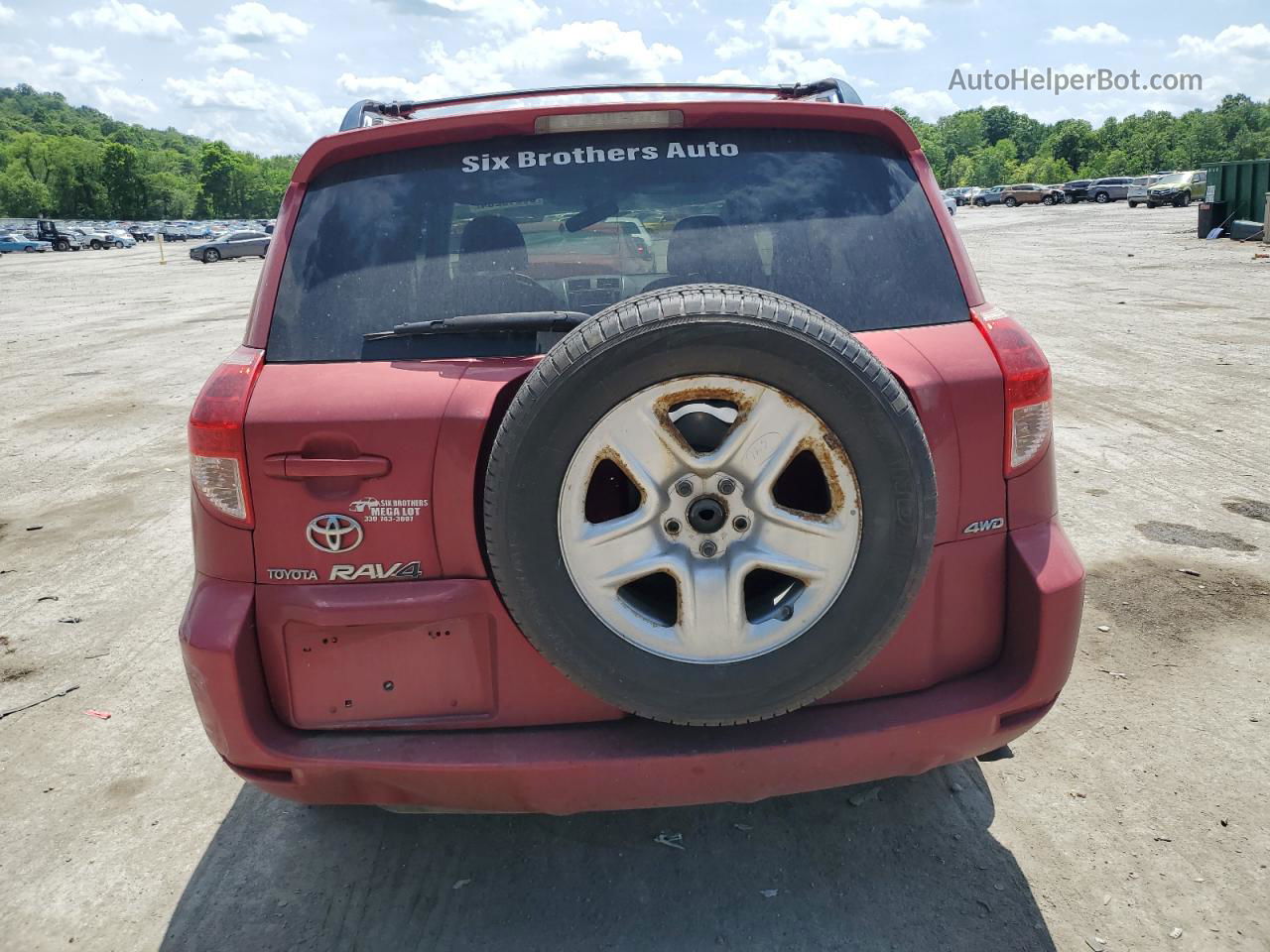 2007 Toyota Rav4 Red vin: JTMBD33V475087405