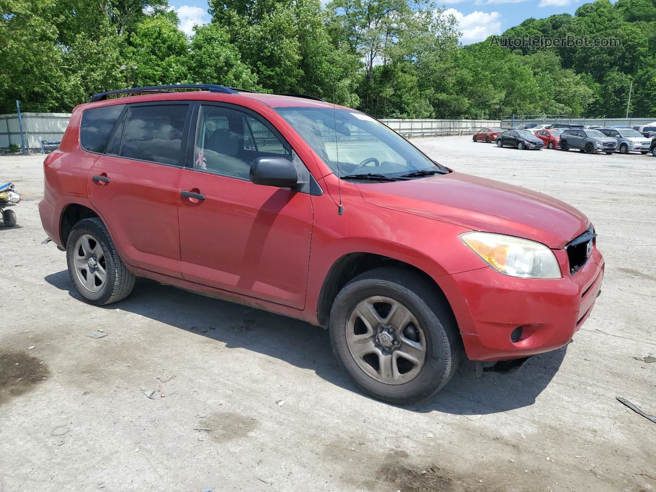 2007 Toyota Rav4 Red vin: JTMBD33V475087405