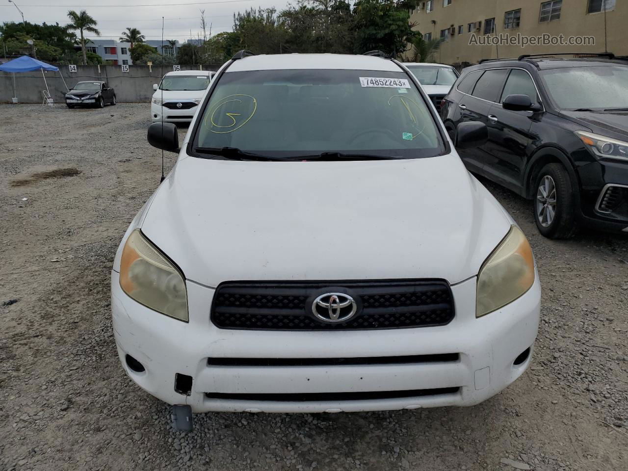 2007 Toyota Rav4  White vin: JTMBD33V476044788