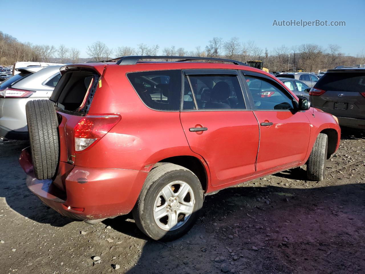 2007 Toyota Rav4  Red vin: JTMBD33V575065669