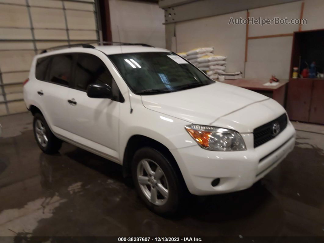 2007 Toyota Rav4 Base (a4) White vin: JTMBD33V775099645