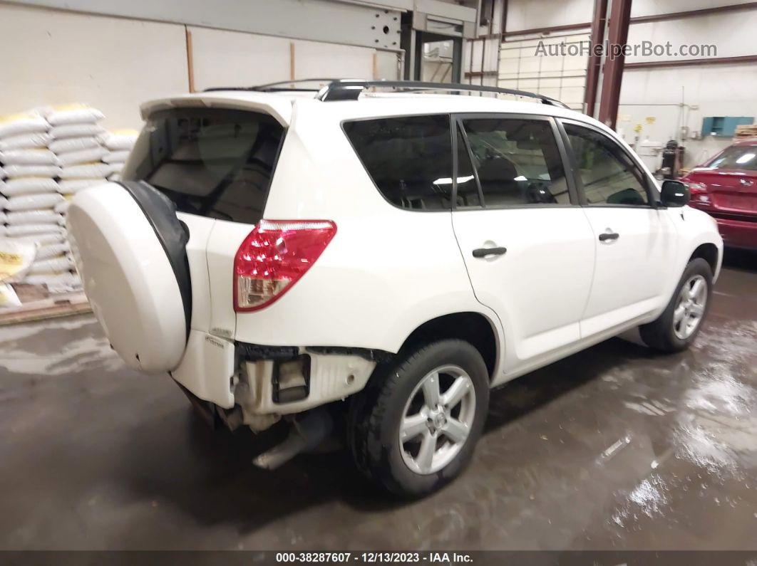 2007 Toyota Rav4 Base (a4) White vin: JTMBD33V775099645