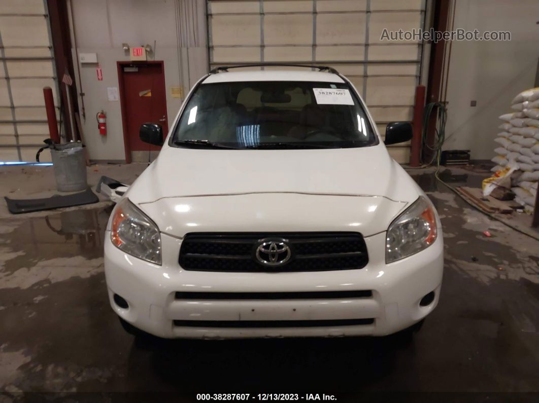 2007 Toyota Rav4 Base (a4) White vin: JTMBD33V775099645