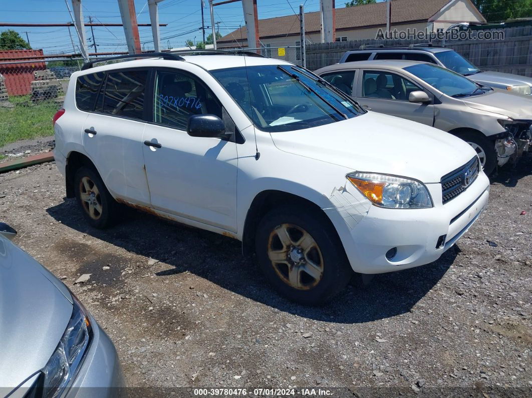 2007 Toyota Rav4   White vin: JTMBD33V775113303