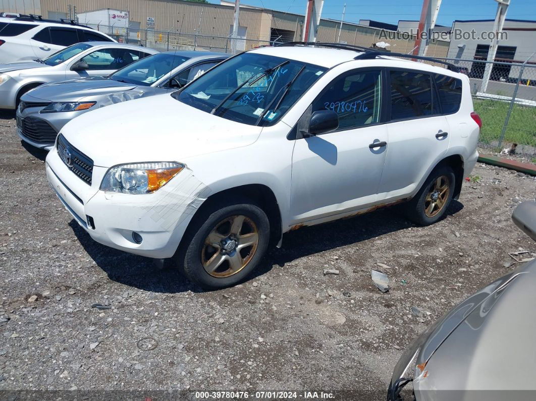 2007 Toyota Rav4   White vin: JTMBD33V775113303