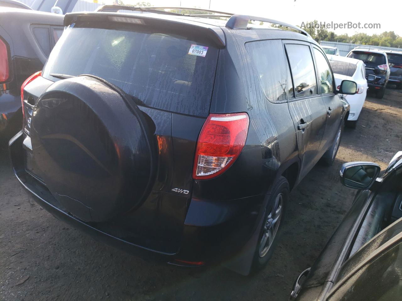 2007 Toyota Rav4  Black vin: JTMBD33V776031128