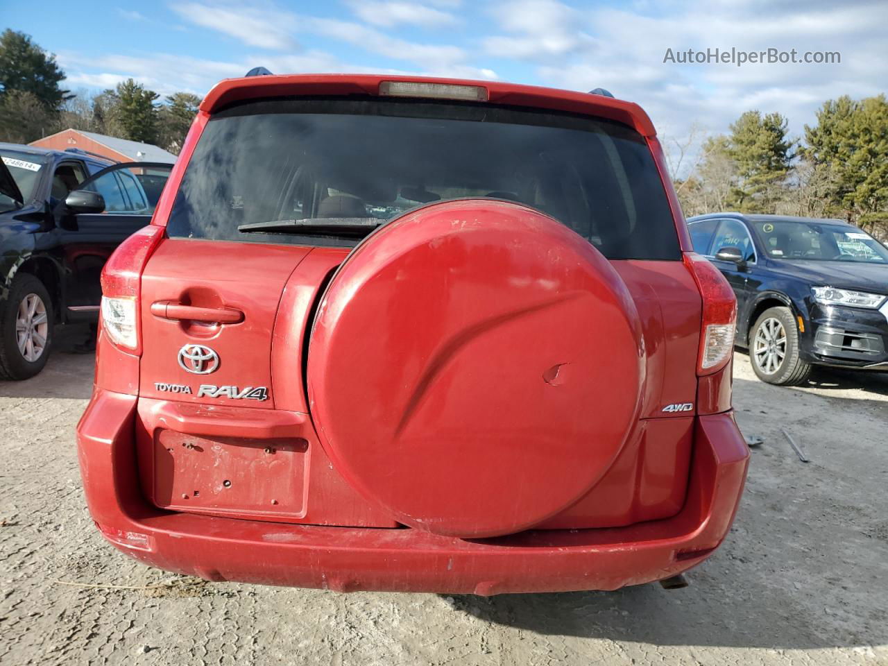 2007 Toyota Rav4  Red vin: JTMBD33V875052835