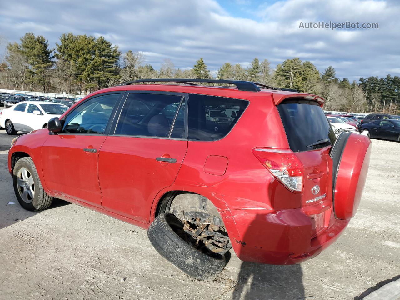 2007 Toyota Rav4  Красный vin: JTMBD33V875052835