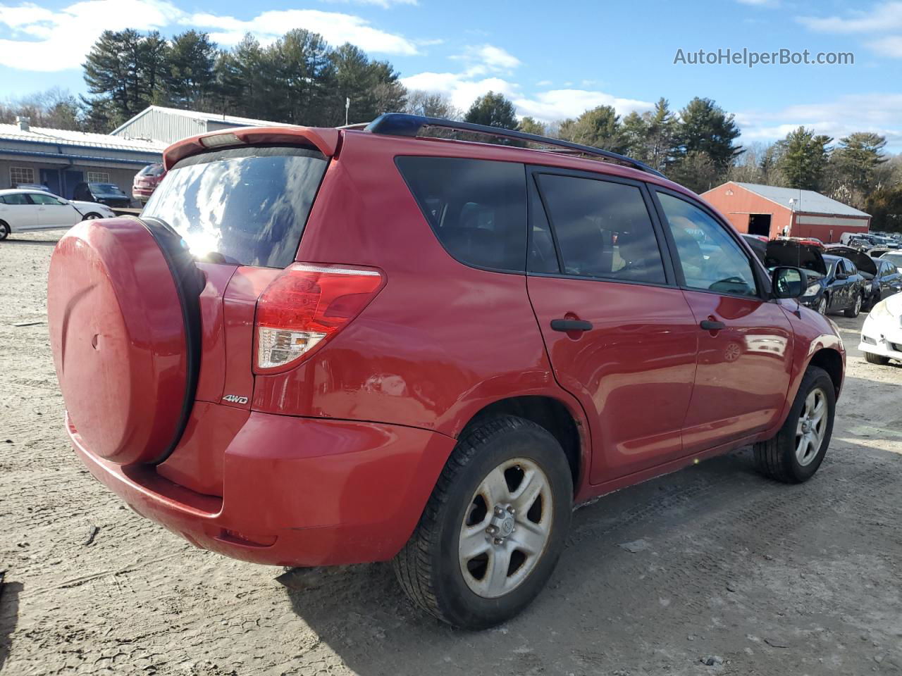 2007 Toyota Rav4  Red vin: JTMBD33V875052835