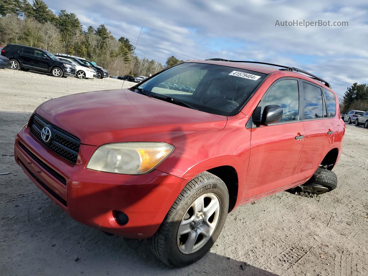 2007 Toyota Rav4  Red vin: JTMBD33V875052835