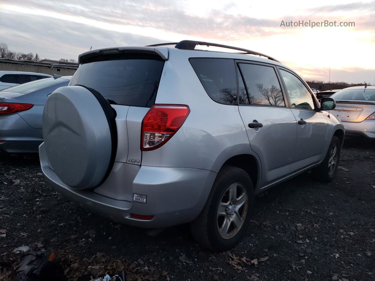 2007 Toyota Rav4  Silver vin: JTMBD33V976053647