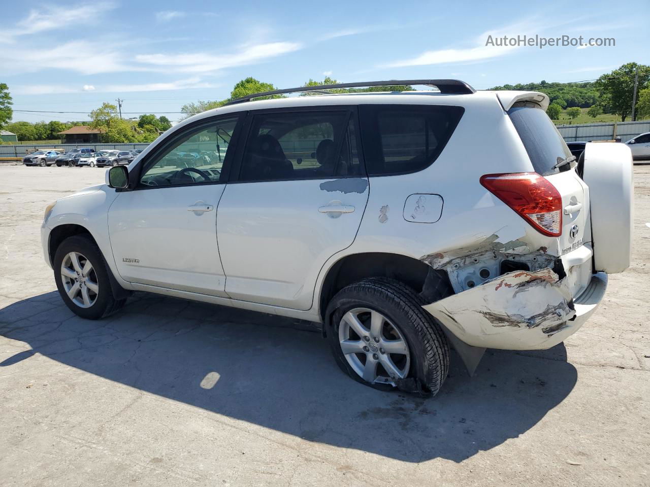 2007 Toyota Rav4 Limited White vin: JTMBD34V675058681