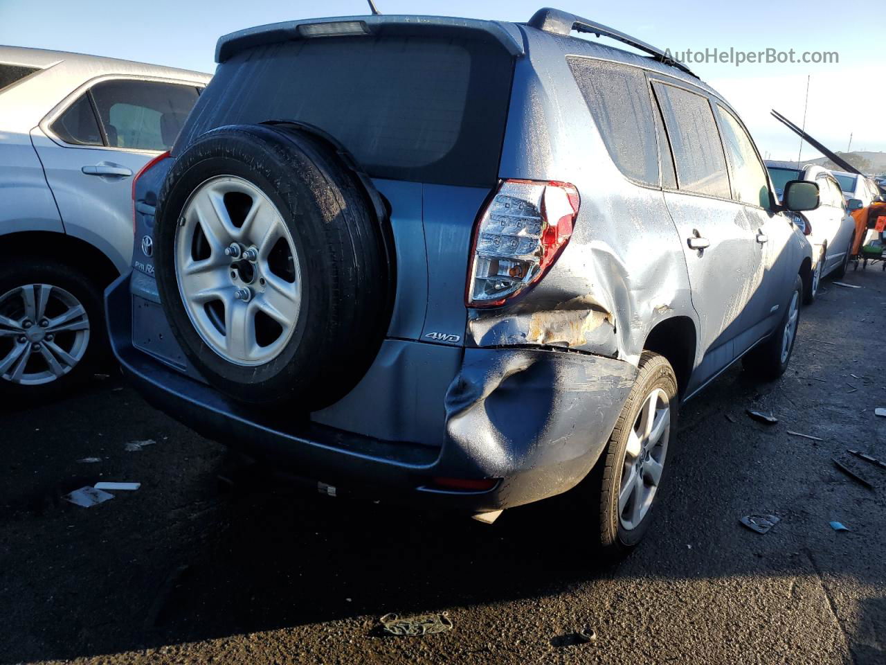 2007 Toyota Rav4 Limited Blue vin: JTMBD34V775090300