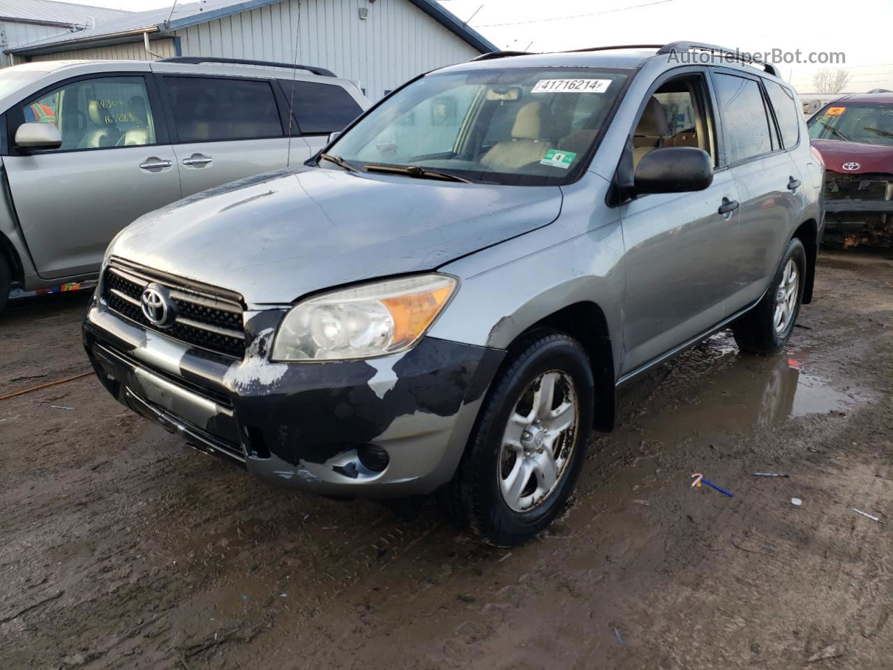 2007 Toyota Rav4  Gray vin: JTMBD35V375093435