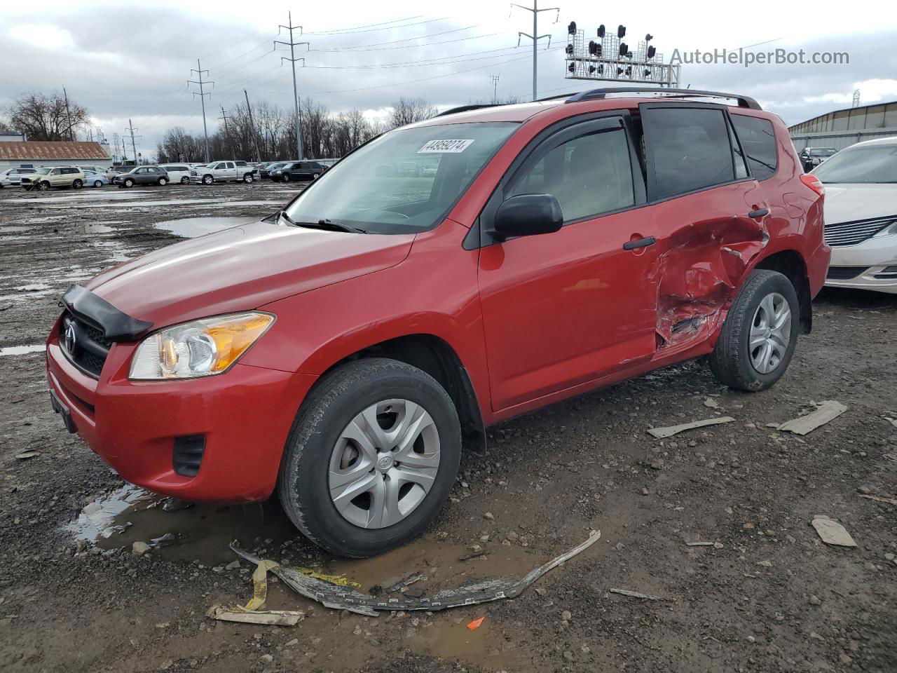 2010 Toyota Rav4  Red vin: JTMBF4DV2A5022557