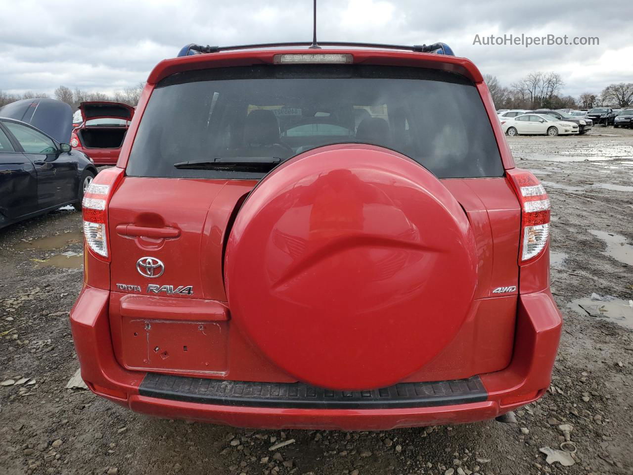 2010 Toyota Rav4  Red vin: JTMBF4DV2A5022557