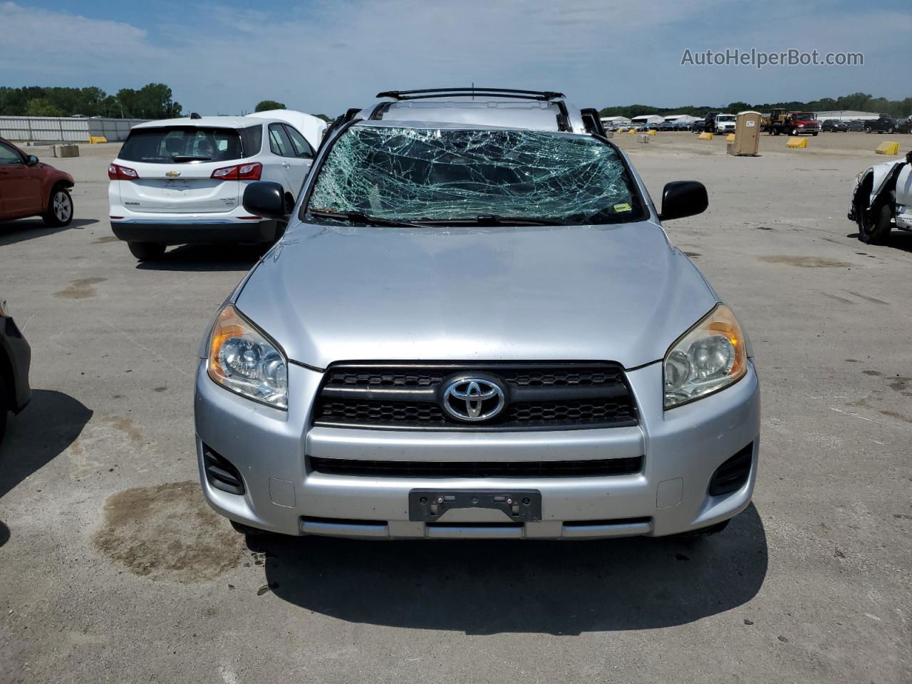 2010 Toyota Rav4  Серебряный vin: JTMBF4DV4A5019904