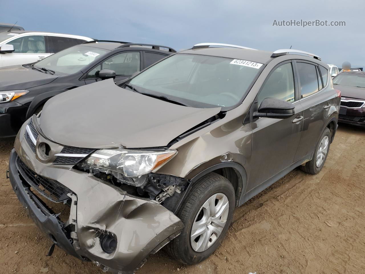 2015 Toyota Rav4 Le Brown vin: JTMBFREV0FD141779