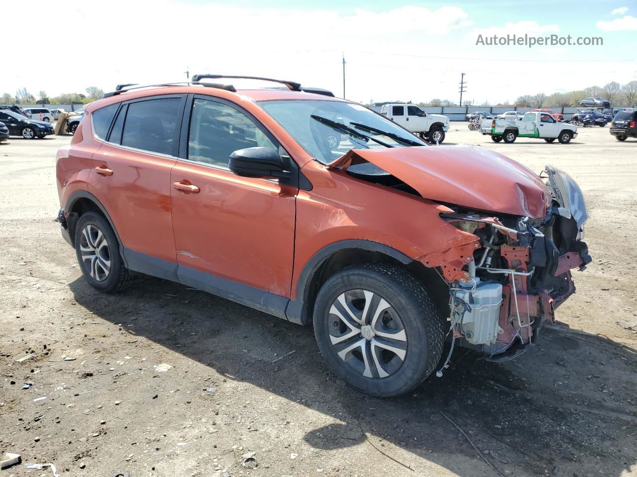 2016 Toyota Rav4 Le Orange vin: JTMBFREV0GJ085197