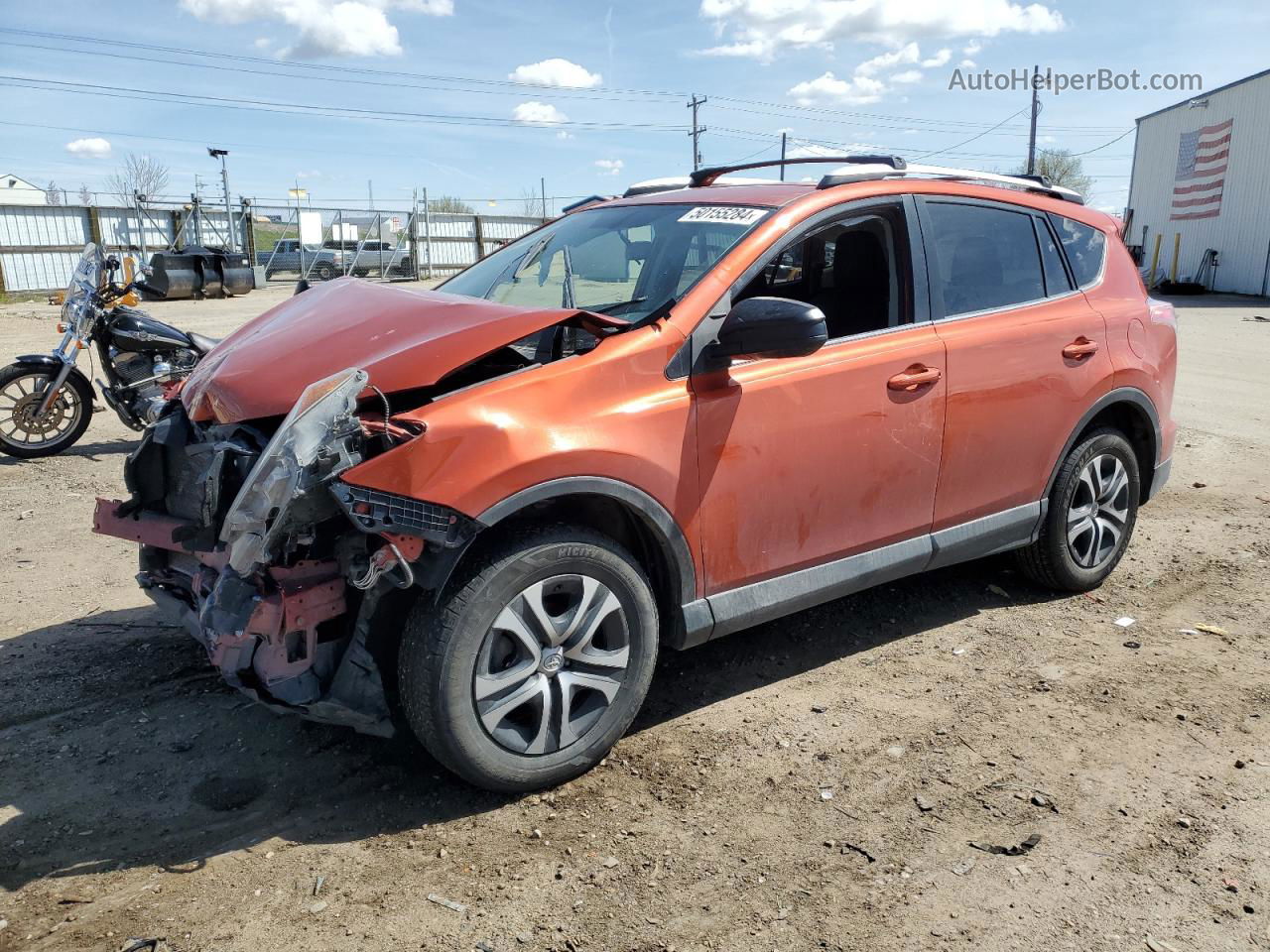 2016 Toyota Rav4 Le Orange vin: JTMBFREV0GJ085197