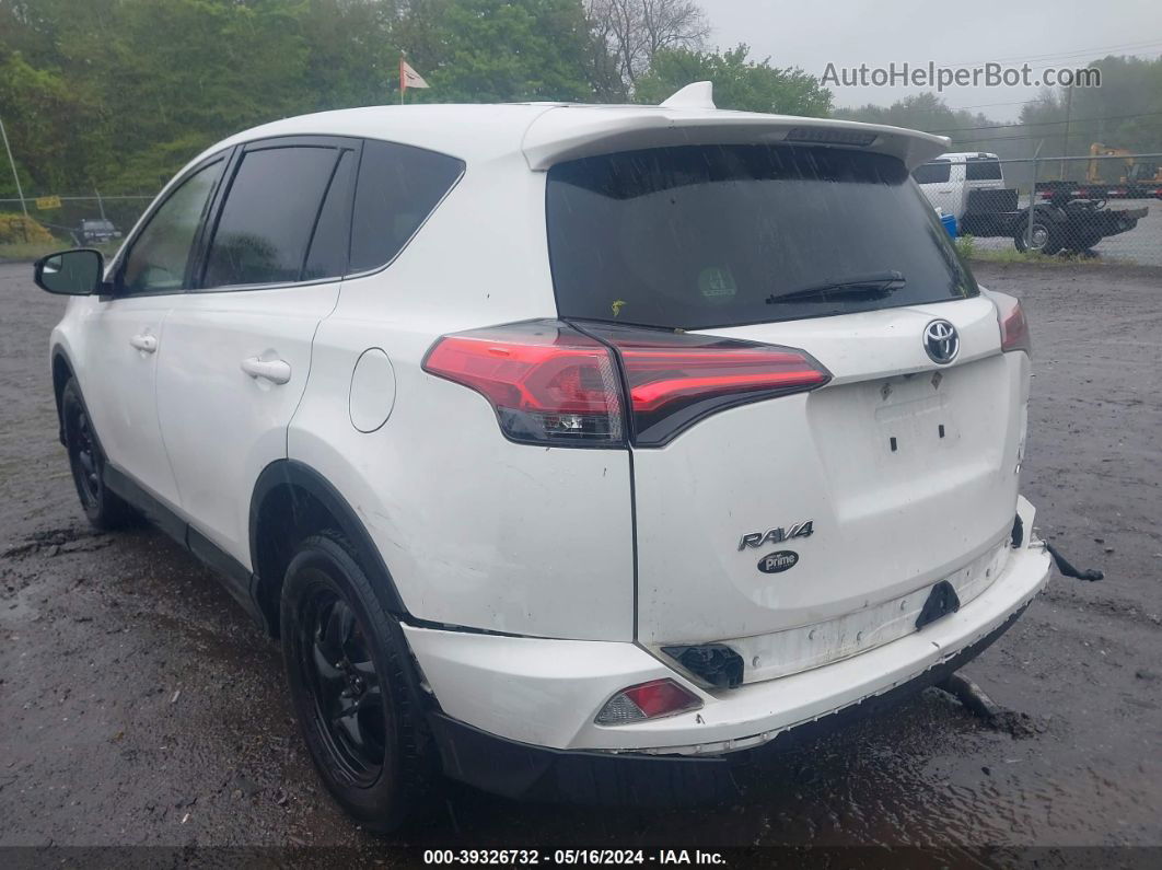 2018 Toyota Rav4 Le White vin: JTMBFREV0JJ729045