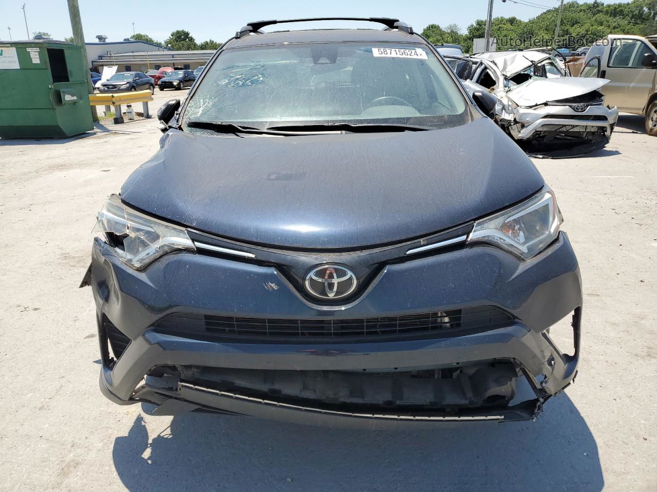 2018 Toyota Rav4 Le Blue vin: JTMBFREV0JJ748274