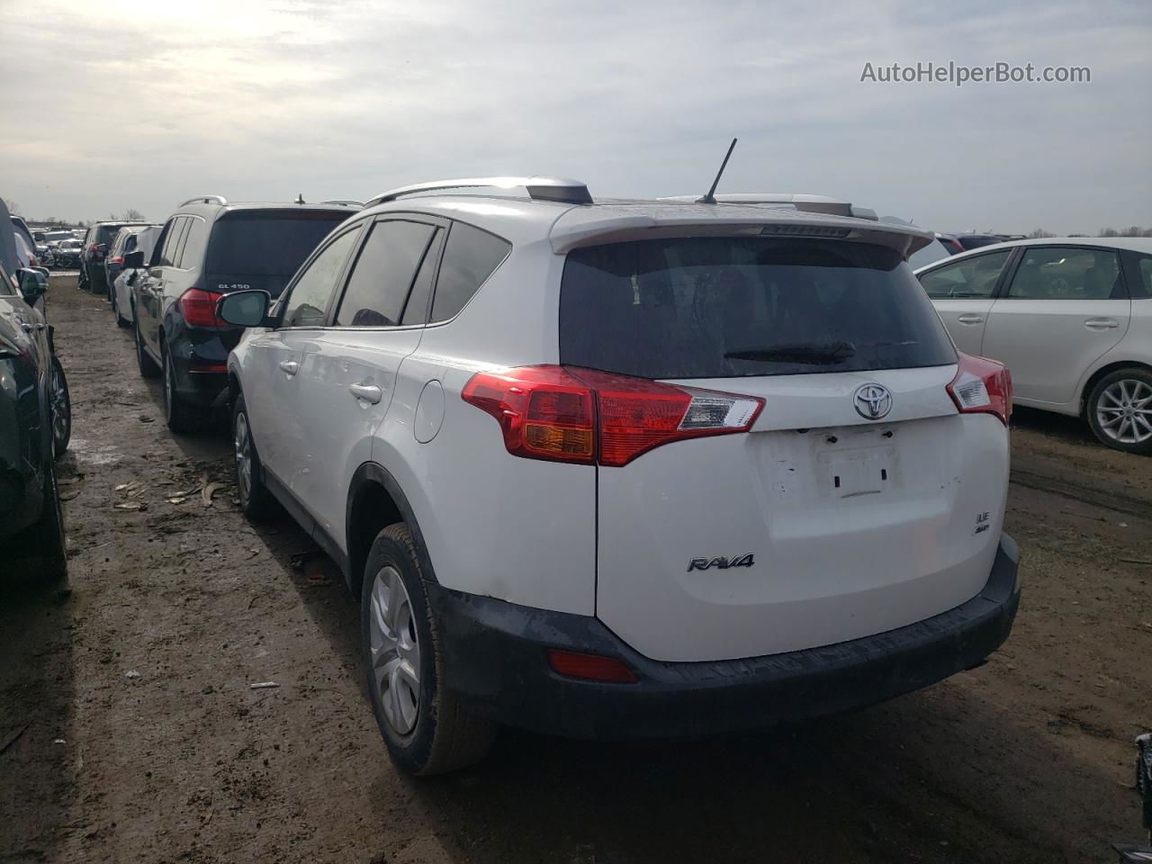 2015 Toyota Rav4 Le Белый vin: JTMBFREV5FD148081