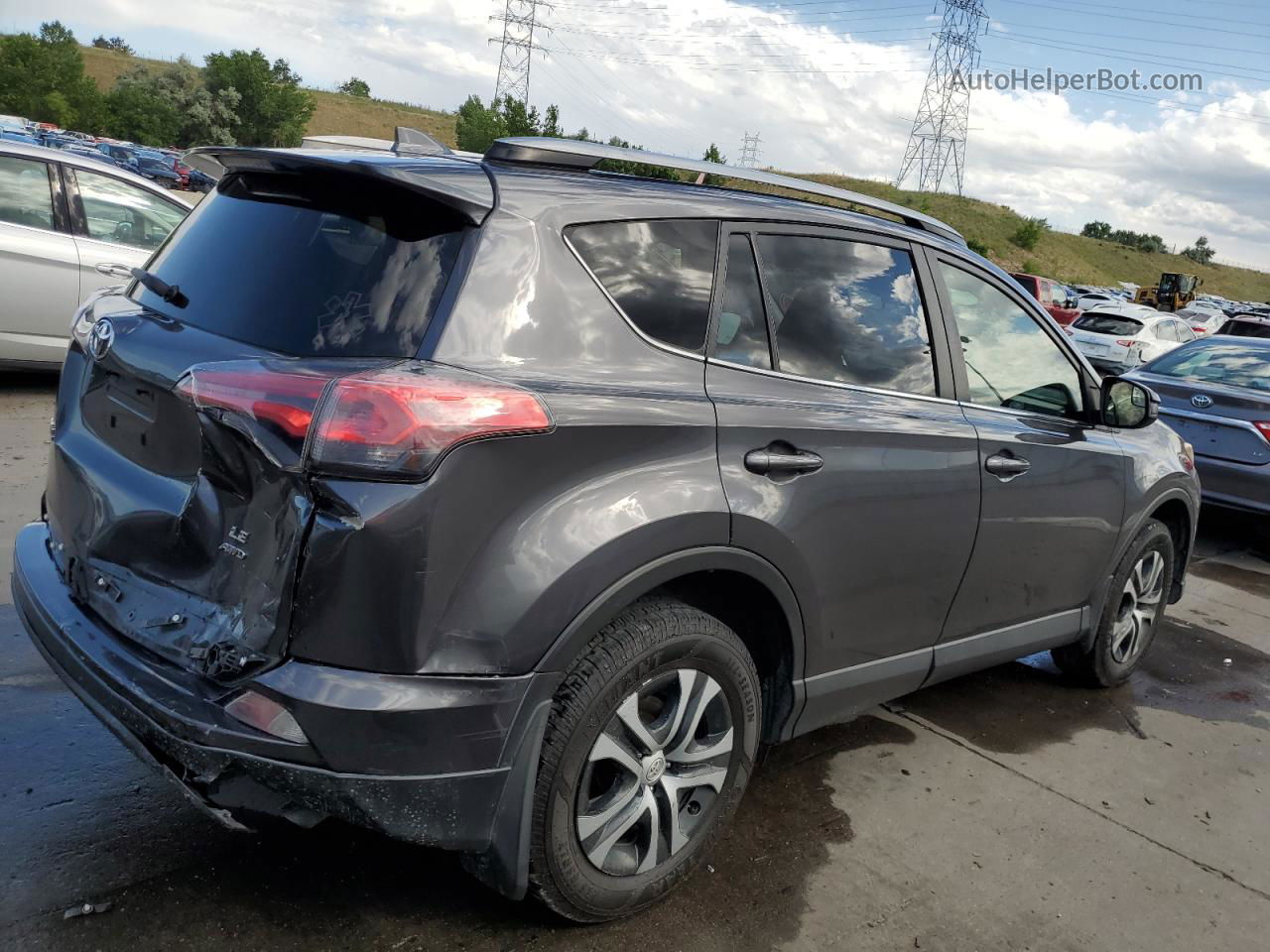 2018 Toyota Rav4 Le Серый vin: JTMBFREV5JJ234677