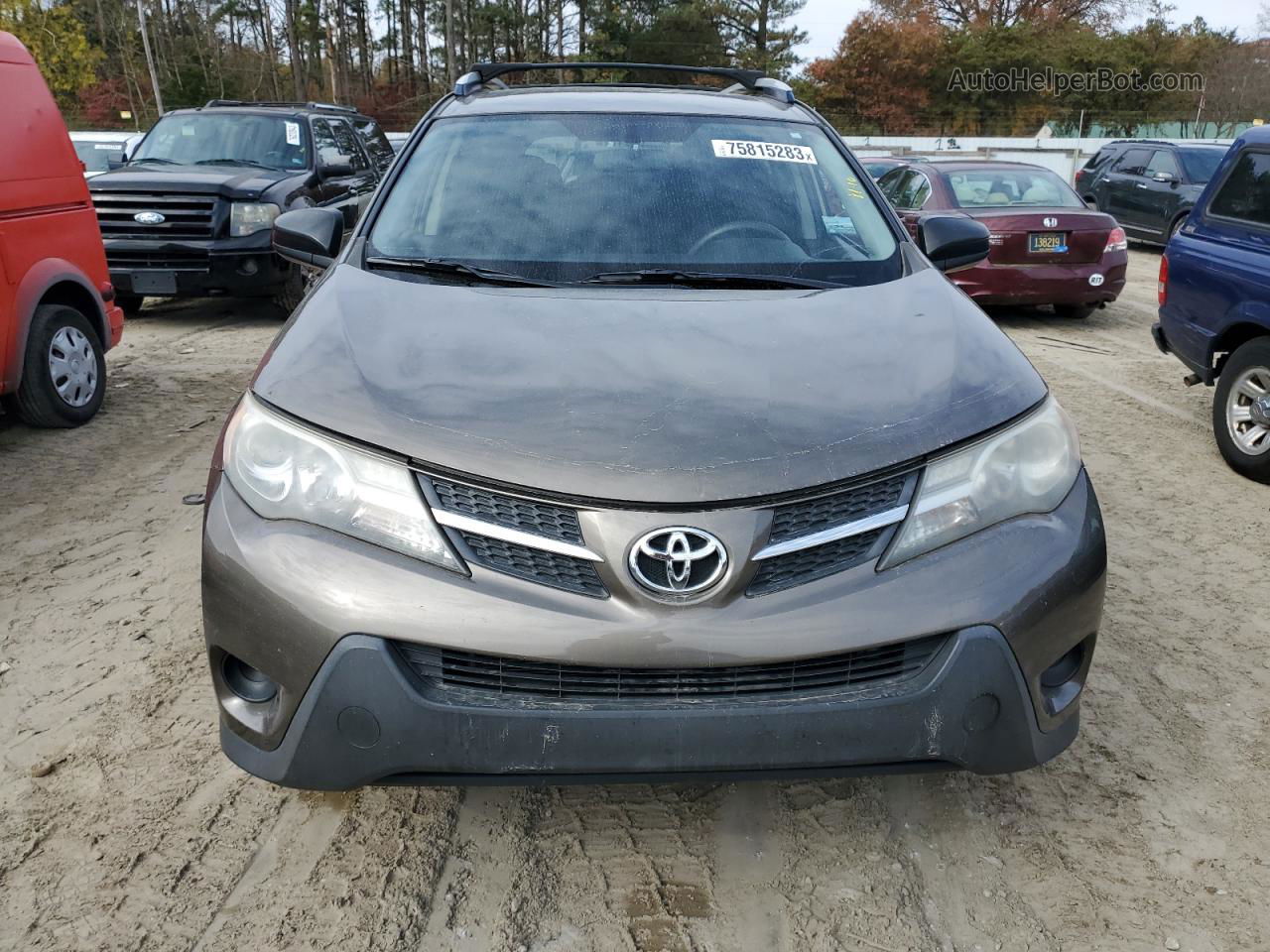 2015 Toyota Rav4 Le Brown vin: JTMBFREV6FD114425