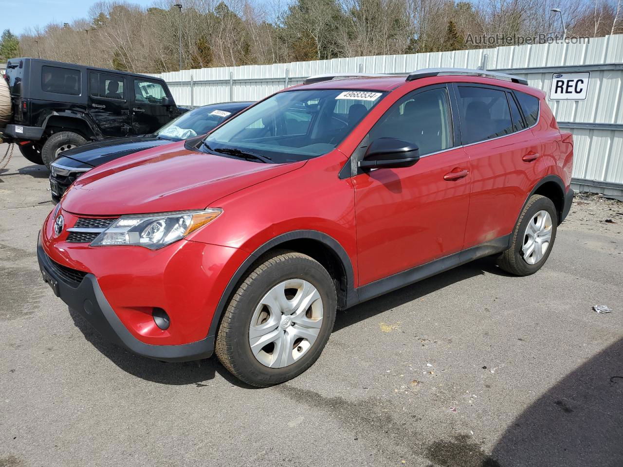 2015 Toyota Rav4 Le Red vin: JTMBFREV6FJ039677