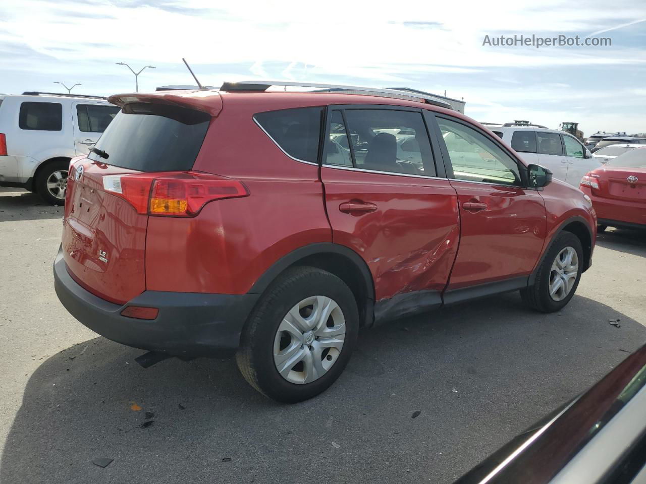 2015 Toyota Rav4 Le Красный vin: JTMBFREV6FJ039677