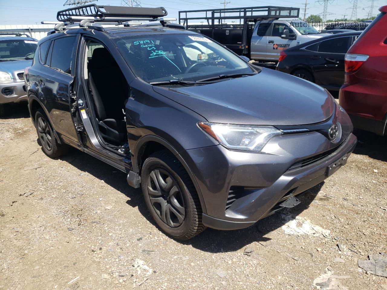 2018 Toyota Rav4 Le Gray vin: JTMBFREV6JJ726750