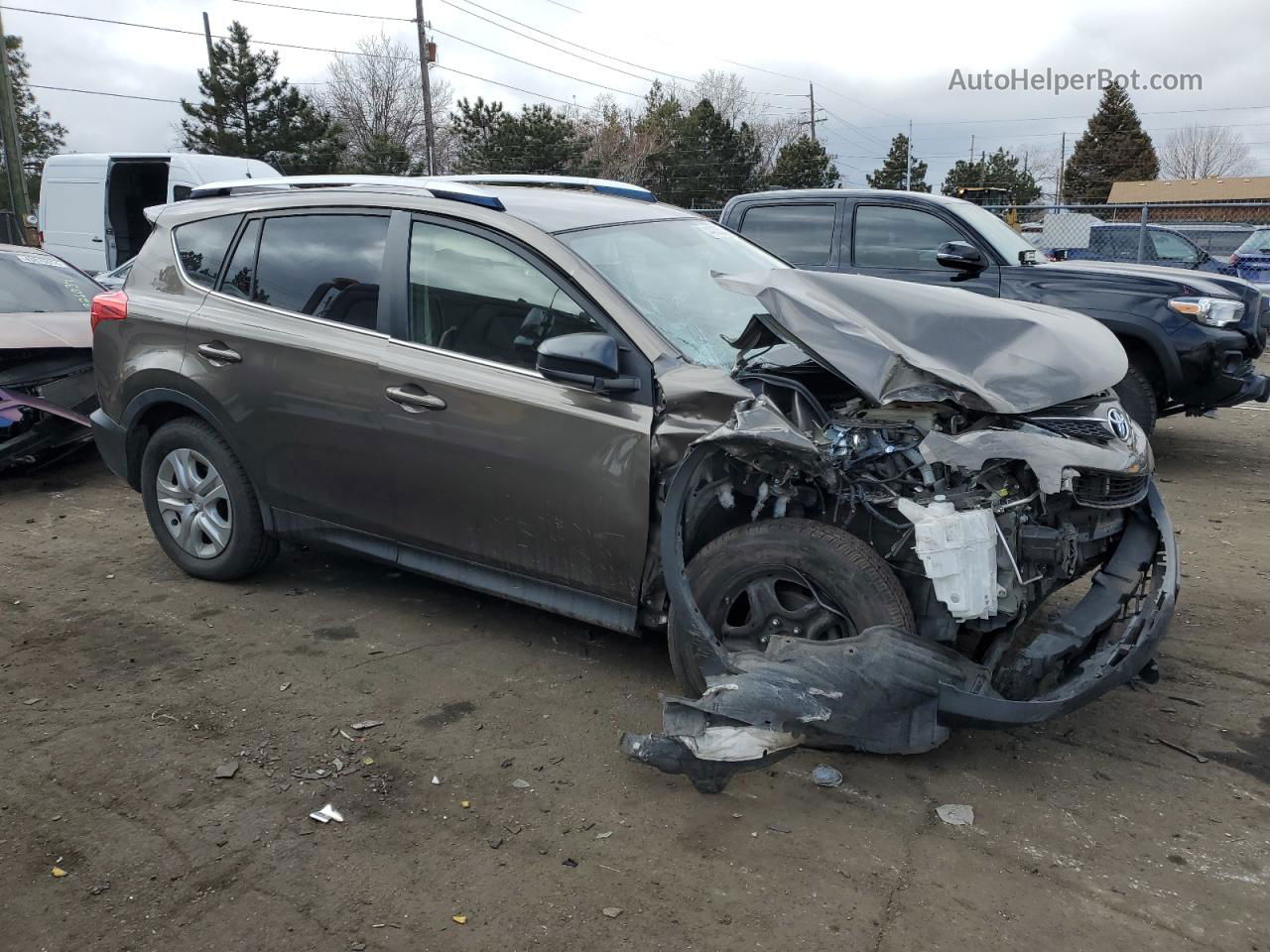 2015 Toyota Rav4 Le Brown vin: JTMBFREV7FD116491