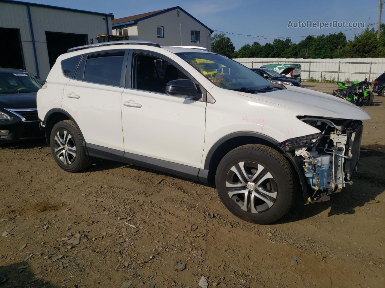 2016 Toyota Rav4 Le White vin: JTMBFREV7GJ064380