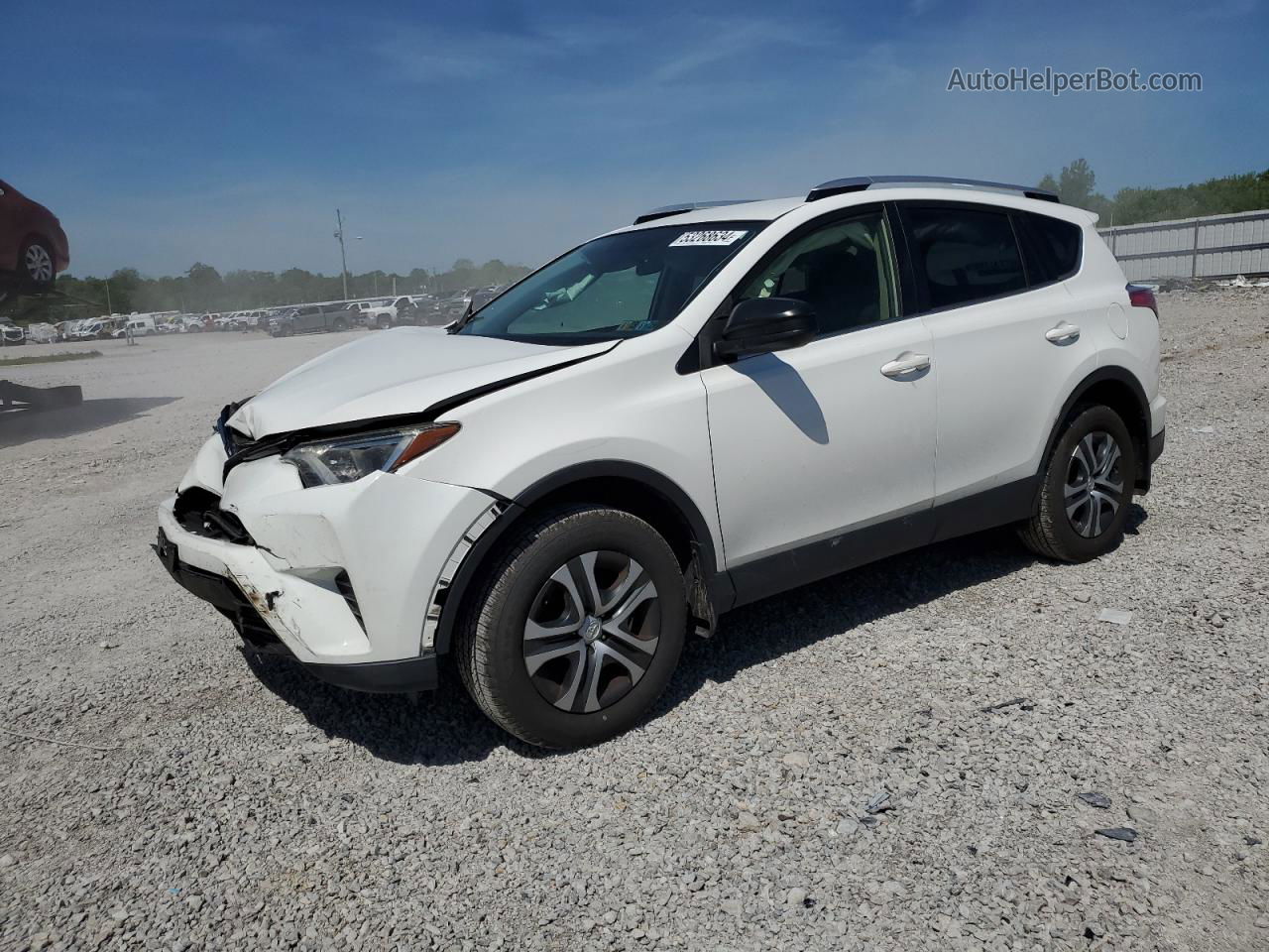 2016 Toyota Rav4 Le White vin: JTMBFREV8GJ067787