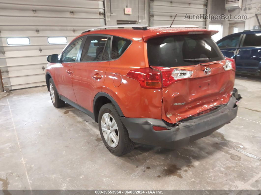 2015 Toyota Rav4 Le Orange vin: JTMBFREV9FJ050981