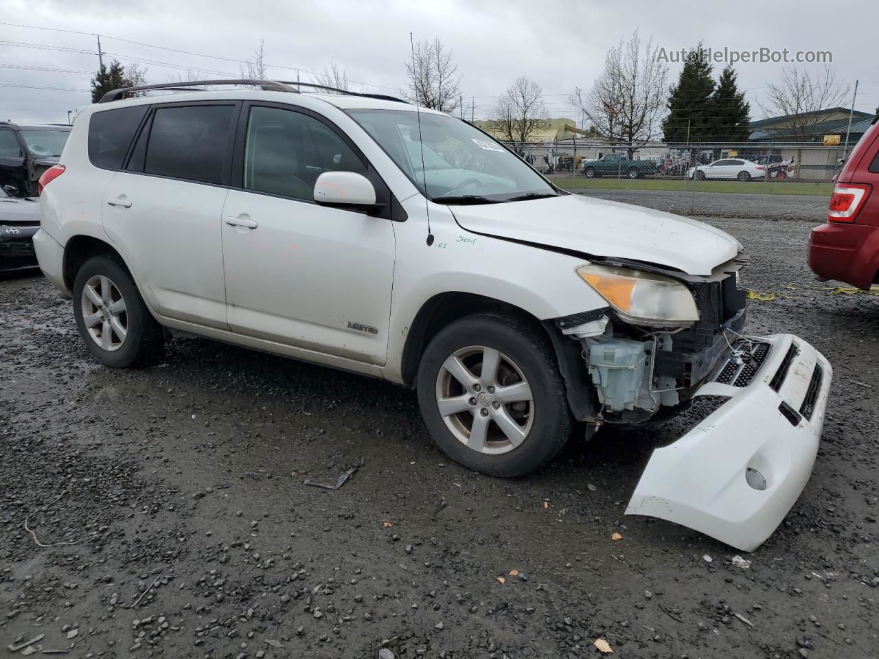 2007 Toyota Rav4 Limited White vin: JTMBK31V175033357