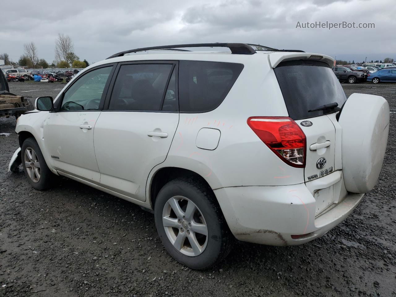 2007 Toyota Rav4 Limited White vin: JTMBK31V175033357