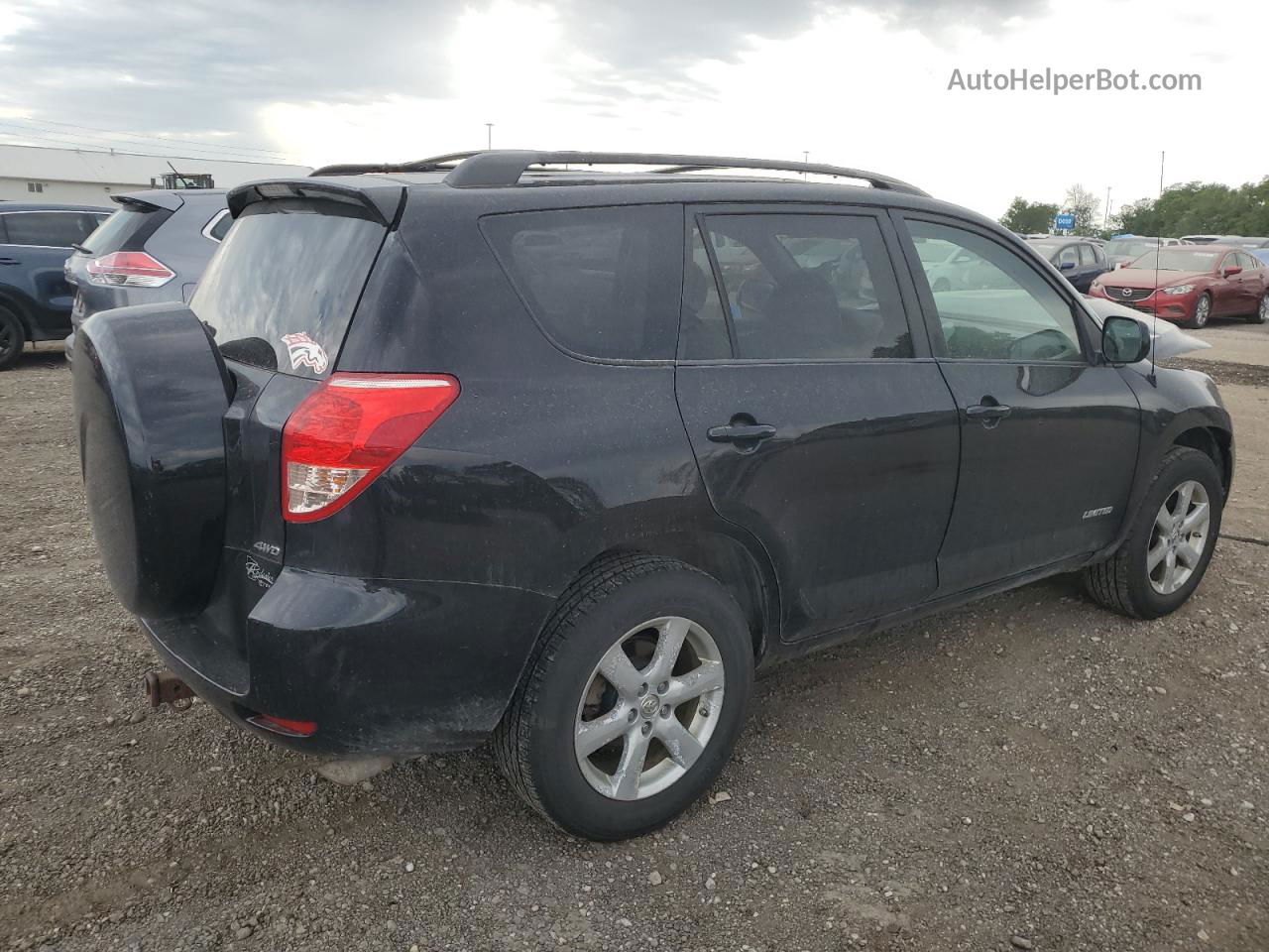 2007 Toyota Rav4 Limited Black vin: JTMBK31V176018335