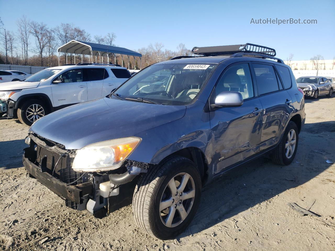 2007 Toyota Rav4 Limited Blue vin: JTMBK31V276013788