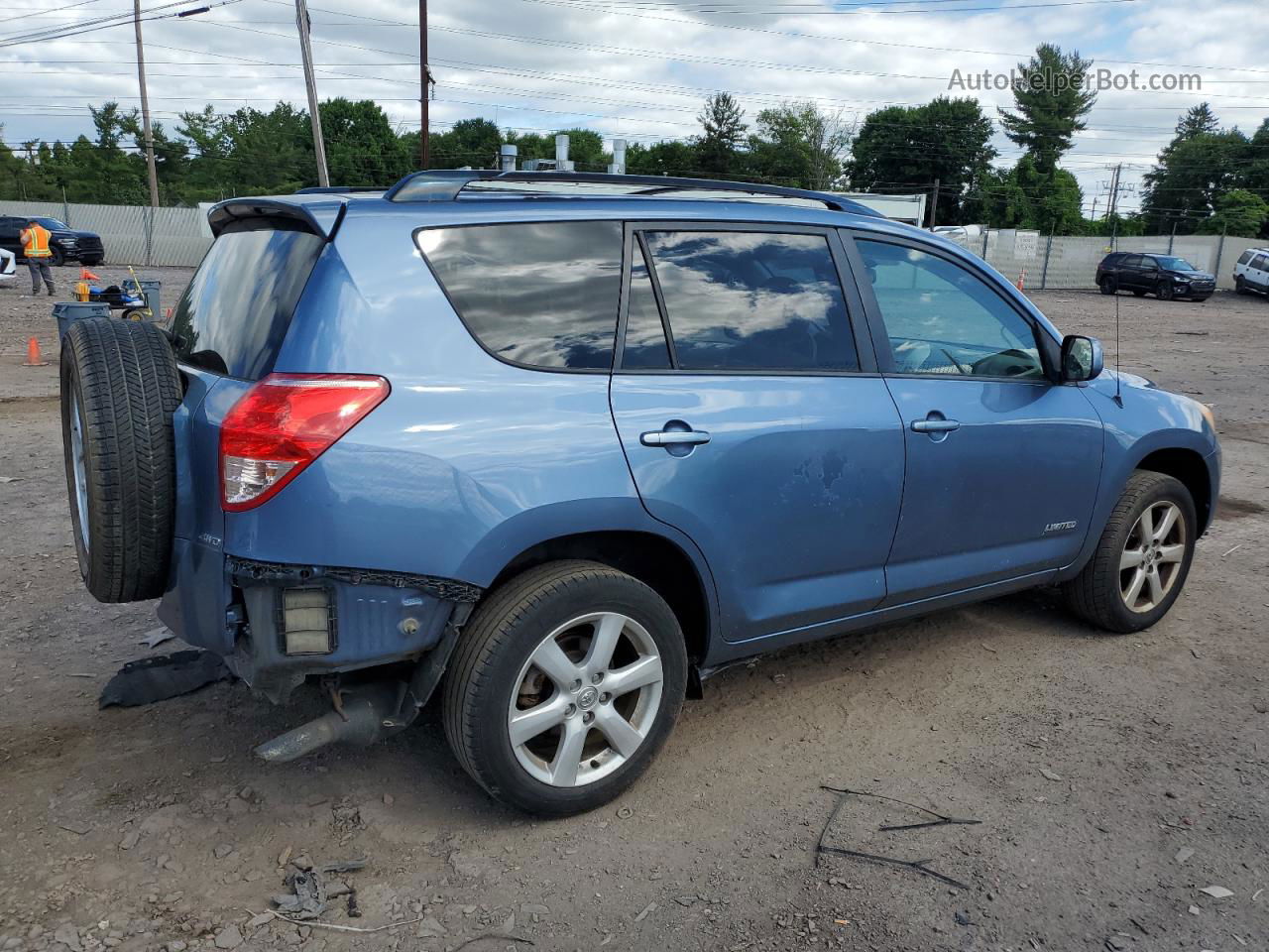 2007 Toyota Rav4 Limited Blue vin: JTMBK31V375014888