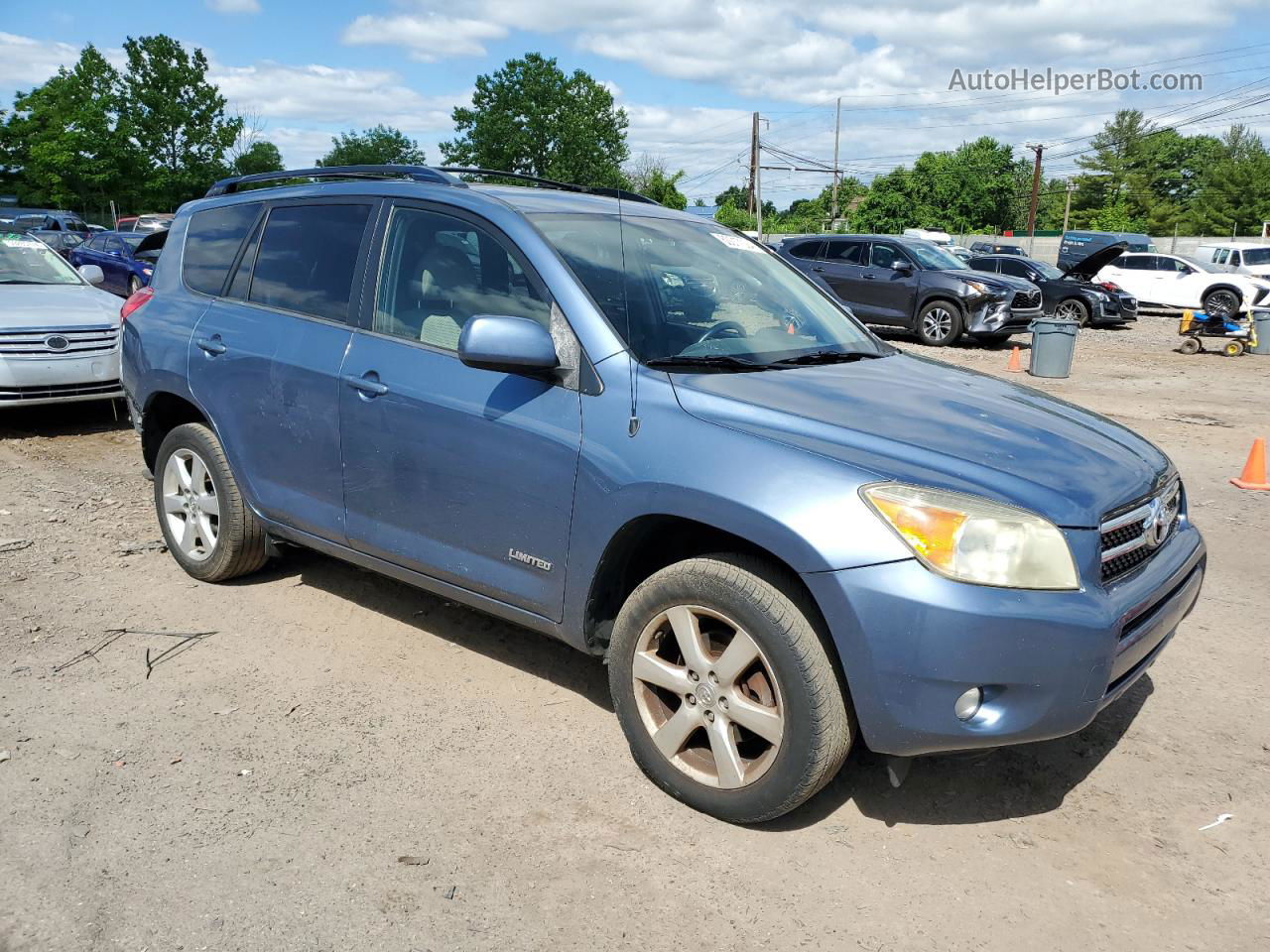 2007 Toyota Rav4 Limited Blue vin: JTMBK31V375014888