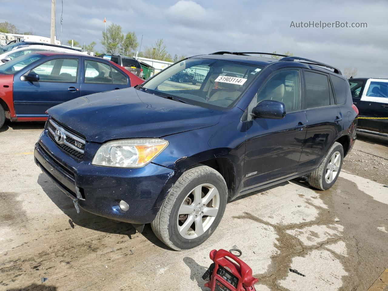 2007 Toyota Rav4 Limited Blue vin: JTMBK31V475035684