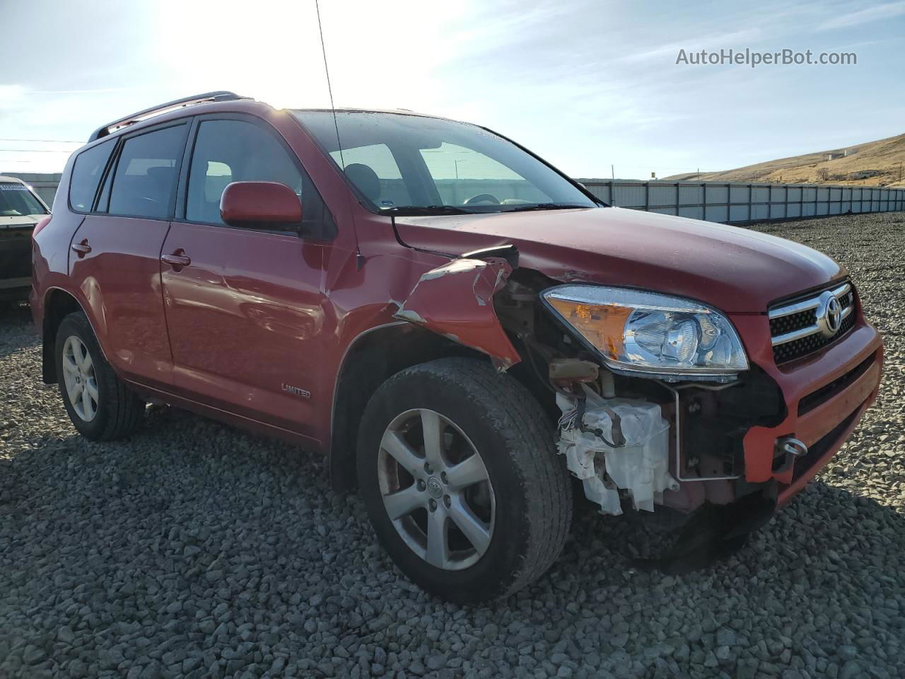 2007 Toyota Rav4 Limited Red vin: JTMBK31V476016918