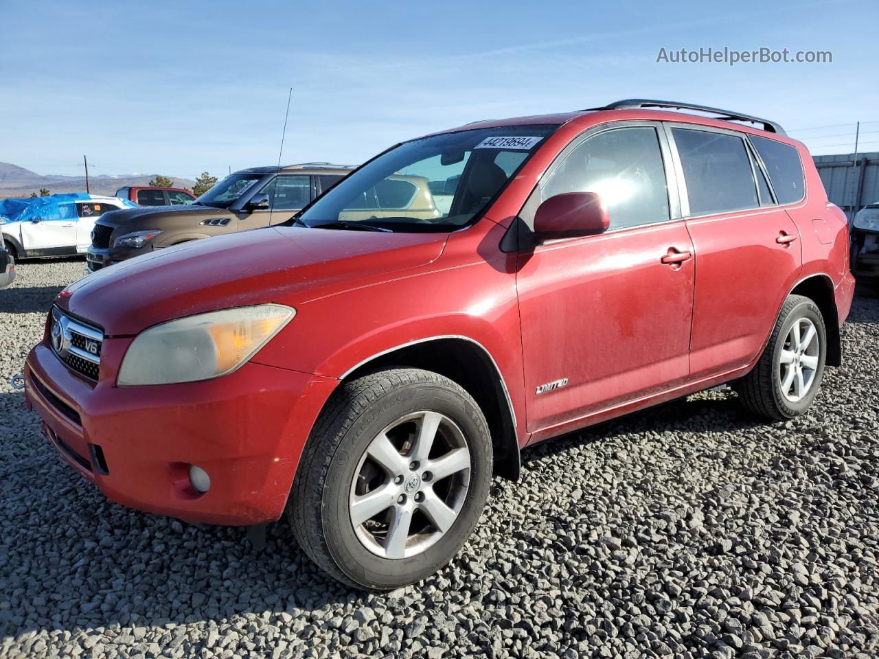 2007 Toyota Rav4 Limited Красный vin: JTMBK31V476016918